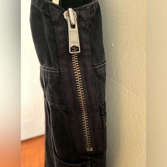 Madewell Overalls in Lunar Wash Skinny Black Denim Sz Small Good Used Condition - Picture 11 of 12